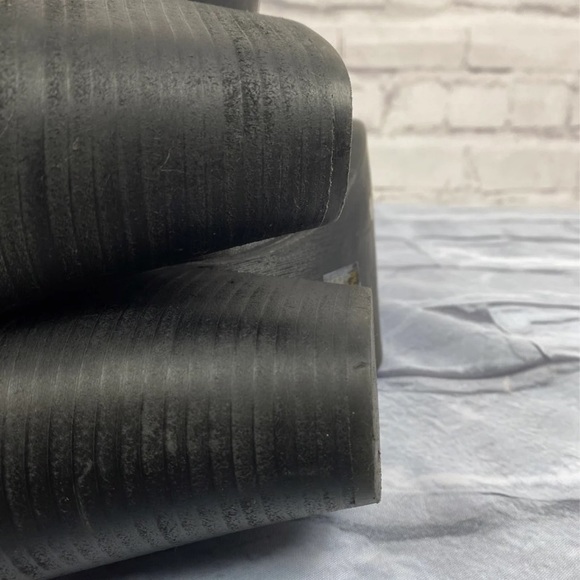 Lucky Brand Ethann foldover shaft black ankle leather booties size 8.5 - Picture 9 of 11